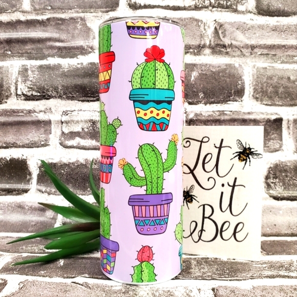 NWT GIFTABLE π Not A Hugger Cactus Tumbler 20oz Stainless Dishwasher Safe - Picture 2 of 2